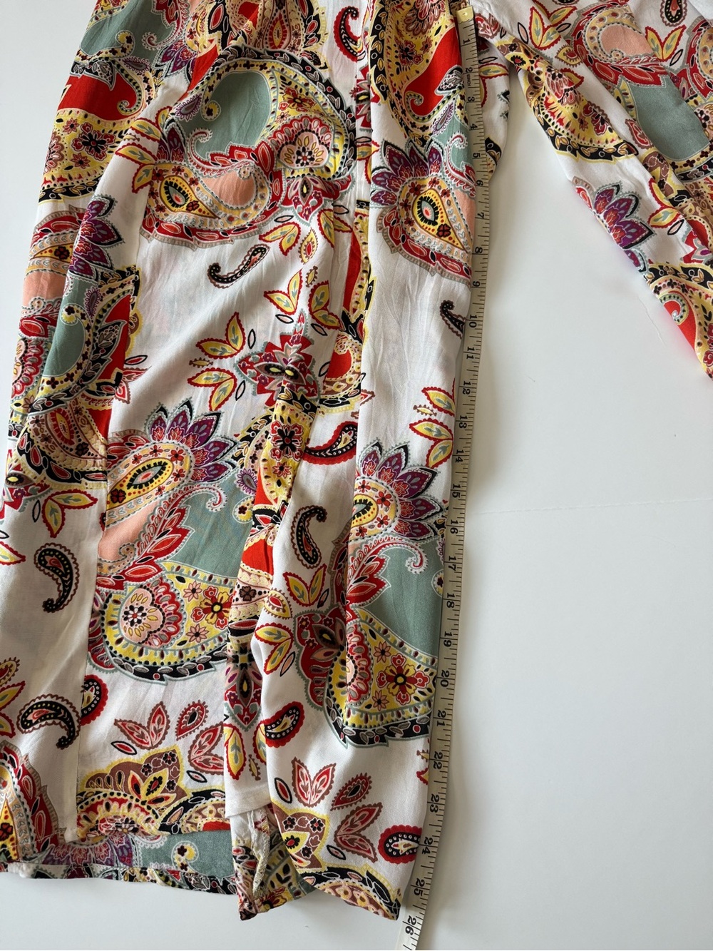 True Destinations Beach Palazzo Pants, Paisley w/Seashells, Women’s Size Small - Picture 11 of 12